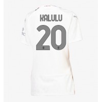 Camisa de time de futebol AC Milan Pierre Kalulu #20 Replicas 2º Equipamento Feminina 2023-24 Manga Curta